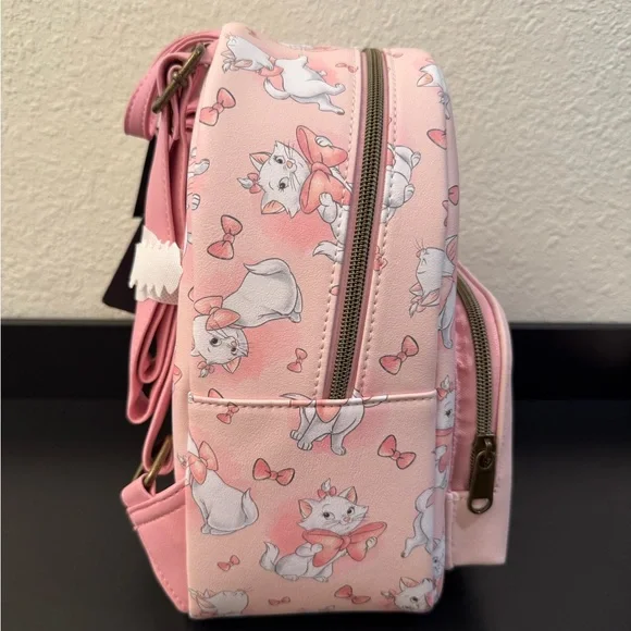Loungefly Disney the Aristocrats Marie Ribbon Backpack with matching wallet - Picture 3 of 7